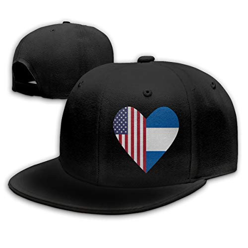 Men or Women Baseball Cap Half El Salvador Flag Half USA Flag Love Heart Adjustable Dad Hat Black Men or Women Baseball Cap Half El Salvador Flag Half USA Flag Love Heart Adjustable Dad Hat Black
