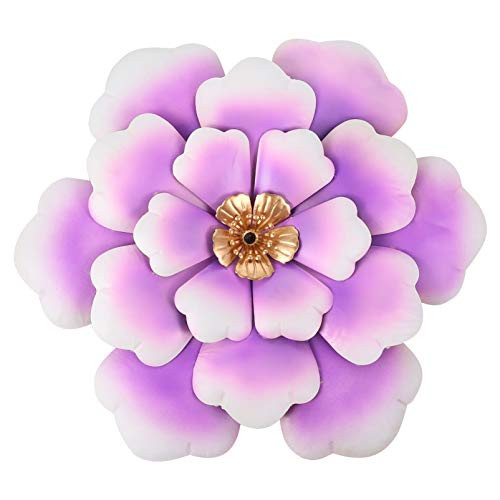 DOITOOL Metal Flower Wall Decor Iron Succulent Sculpture Floral Hanging Art Decoration for Indoor Outdoor Home Garden Patio Bedroom Living Room Purple DOITOOL Metal Flower Wall Decor Iron Succulent Sculpture Floral Hanging Art Decoration for Indoor Outdoor Home Garden Patio Bedroom Living Room Purple