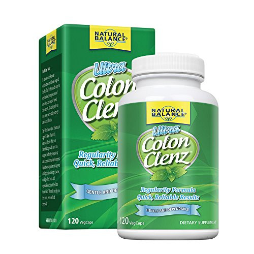 Natural Balance Ultra Colon Clenz | Herbal Cleansing  and  Regularity Formula for Overnight Support -120 CT-