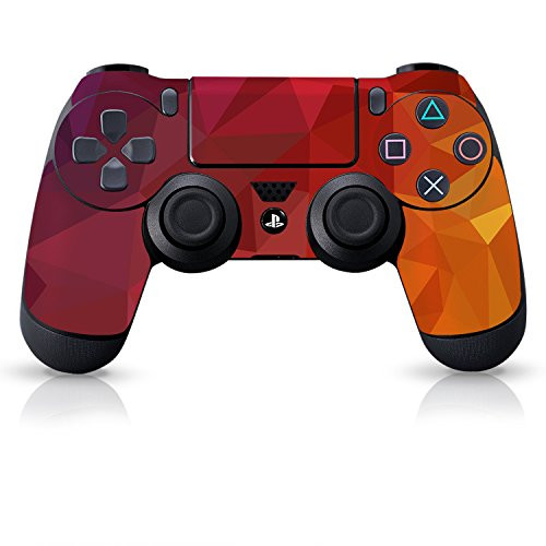 Controller Gear Officially Licensed Controller Skin - Blood Orange Poly - PlayStation 4
