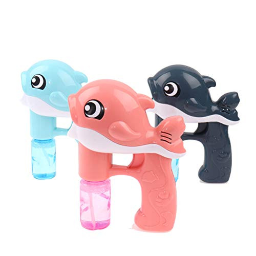 JIAOAO 2 Pcs Bubble Blowing Machine-Dolphin Bubble Machine Whale Automatic Bubble Maker Blower Machine Bubble Blower for Bubble Blaster Party Favors- Summer Toy.