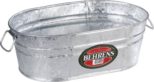 Behrens 00-OV 4-Gallon Oval Steel Tub