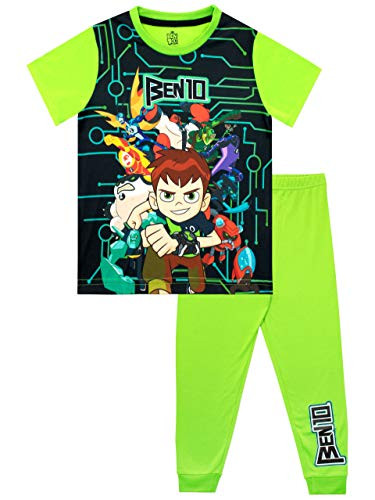 Ben 10 Boys Pajamas Green Size 10