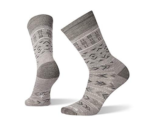 Smartwool Juncture Crew Light Gray MD -Men's Shoe 6-8.5-