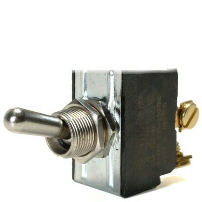 Momentary On/Off/Momentary On Double Pole 20 Amp Toggle Switch With Screw Terminals