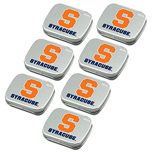 Worthy Promo NCAA Syracuse Orange Party Favors Sugar-Free Peppermint Candy Mint Tins