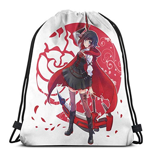 3d Anime Rwby Ruby Rose Drawstring Bags Sport Gym Bag Storage Goodie Cinch Bags beach bag Backpacks