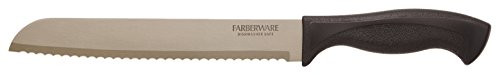 Farberware 5210357 Armor Dishwasher Safe Bread Knife 8" Black