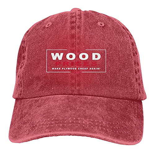 Wood Prices - Make Plywood Cheap Again 2021 Baseball Cap- Vintage Adjustable Snapback Trucker Hat Dad Cap for Women Men Red Wood Prices - Make Plywood Cheap Again 2021 Baseball Cap- Vintage Adjustable Snapback Trucker Hat Dad Cap for Women Men Red