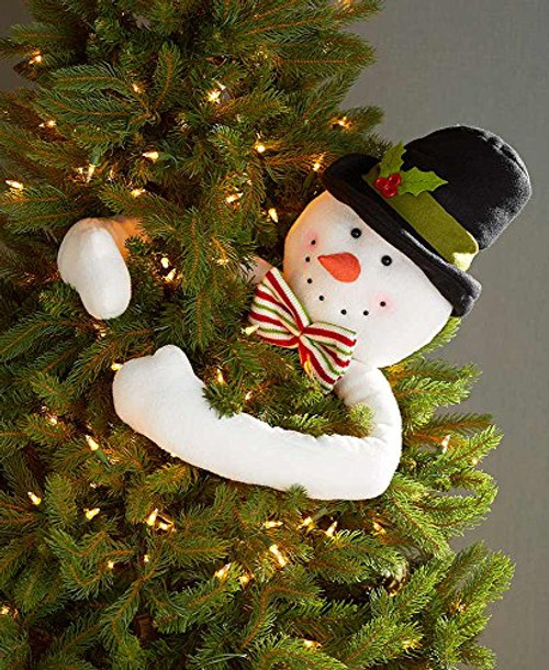 The Lakeside Collection Christmas Tree Branch Hugger Ornament - Snowman