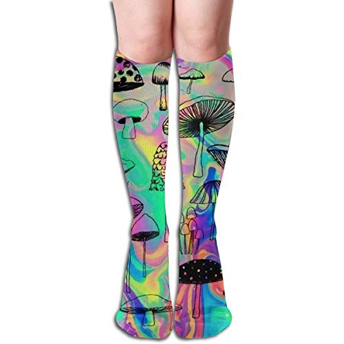 Trippy Mushrooms Crew Socks Comfortable Compression Socks Athletic Socks For Men Women Long Socks