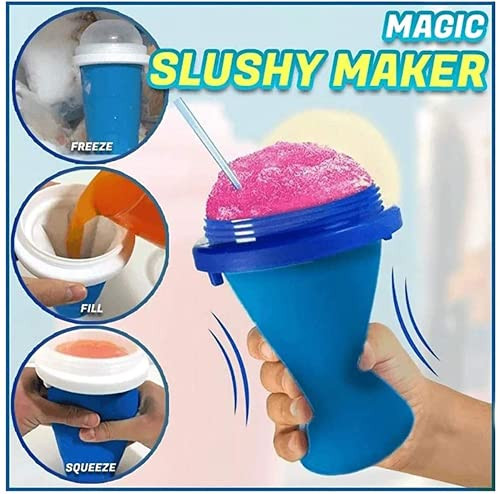 Magic Slushy Maker Cup- Squeeze Cup Cooling Cup Double Layer- Quick Frozen Smoothies Cup- Freeze Mug Milkshake Tools Portable Smoothie Mug Squeeze Icy Cup- Homemade Milk Shake Ice Cream Maker -Green- Magic Slushy Maker Cup- Squeeze Cup Cooling Cup Double Layer- Quick Frozen Smoothies Cup- Freeze Mug Milkshake Tools Portable Smoothie Mug Squeeze Icy Cup- Homemade Milk Shake Ice Cream Maker -Green-