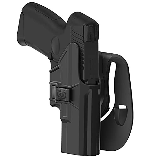 OWB Holster Compatible with Glock 19 19X 23 32 45 Gen 1-5 Holster?Not fit G23 Gen5- Index Finger Release- Outside The Waistband Polymer Holsters- 60Adjustable Cant and Retention- Right Hand OWB Holster Compatible with Glock 19 19X 23 32 45 Gen 1-5 Holster?Not fit G23 Gen5- Index Finger Release- Outside The Waistband Polymer Holsters- 60Adjustable Cant and Retention- Right Hand