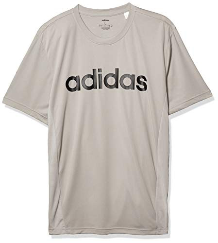 adidas mens Designed 2 Move Logo Tee Medium Gray Heather/Solid Gray/Black X-Large