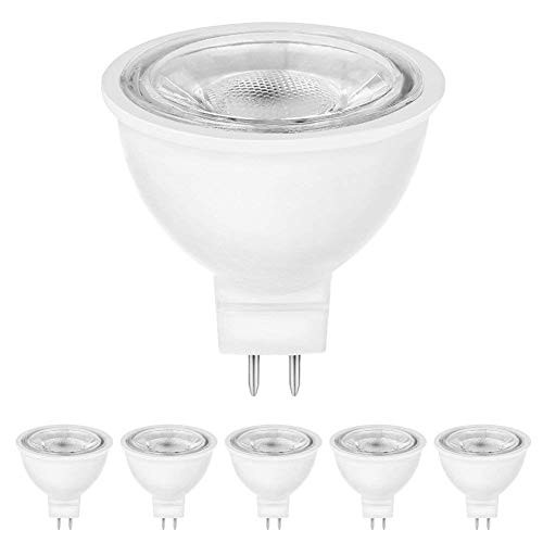 EBD Lighting LED Bulbs (6 Packs) G5.3 Warm White 3000K Spotlight, Non-Dimmable,5W,110V,5W LED Replacement for 50W Halogen Bulbs for Display Lights/Track Recessed Down Lighting