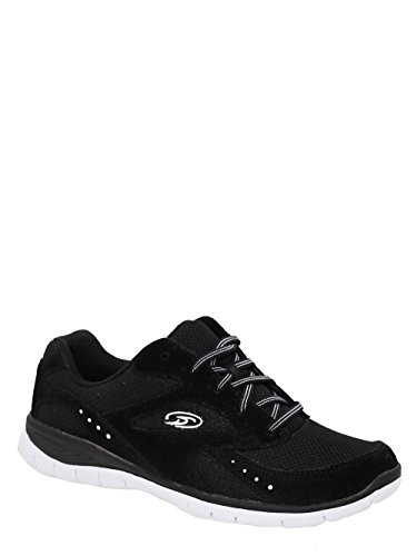 Dr. Scholl's Women's Frida Black & White Memory Foam Sneaker (5 B(M) US)