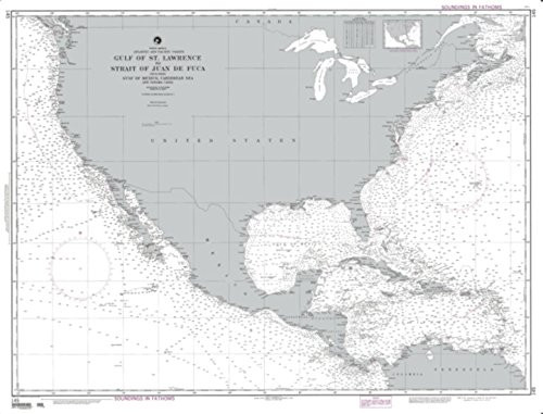 NGA Chart 145-Gulf of St. Lawrence to Strait of Juan De Fuca