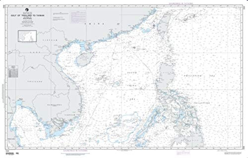 NGA Chart 550-Gulf of Thailand to Taiwan Including The Philippines