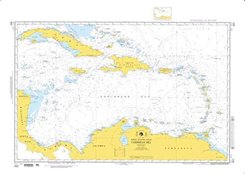NGA Chart 402-North Atlantic Ocean- Caribbean Sea