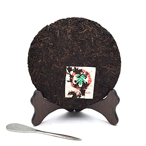 Elitea 375g Ripe Pu Erh Cake Aged Puerh Yunnan Pu-erh Bing Tea with Distinct inchZhangxianginch Woody Camphor Flavour