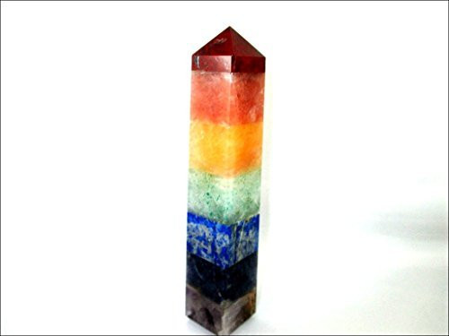 Jet APlusPlus Chakra Bonded Tower Obelisk Jumbo Wand Energized Charged Cleansed Programmed Pure Genuine Stick Free Booklet Jet International Crystal Therapy Balancing Energy Reiki Image is JUST A Reference