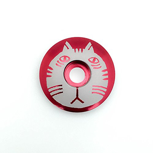 KustomCaps Cat 1 1/8inch Bicycle Headset Cap -Red-
