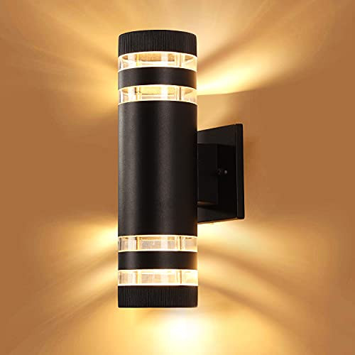 Outdoor Porch Light Fixture Tewei Wall Mount Led Lights Exterior Light Fixture 7w Gu10 Bulb with Aluminum Black Lamp Shade Outside Lights for House-Wall Sconce for Porch-Front Door Cylinder 2 Outdoor Porch Light Fixture Tewei Wall Mount Led Lights Exterior Light Fixture 7w Gu10 Bulb with Aluminum Black Lamp Shade Outside Lights for House-Wall Sconce for Porch-Front Door Cylinder 2