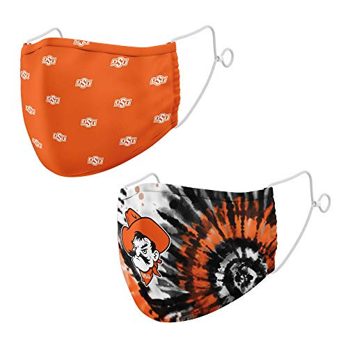 Top of the World NCAA Oklahoma State Cowboys Unisex Team Color Face Mask 2-Pack- Oklahoma State Cowboys Orange- One Size -MTW_300 and 330- Top of the World NCAA Oklahoma State Cowboys Unisex Team Color Face Mask 2-Pack- Oklahoma State Cowboys Orange- One Size -MTW_300 and 330-