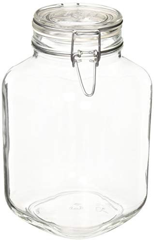 Bormioli Rocco Rocco Fido Clear Jar- 33-3/4-Ounce- 3 Liter