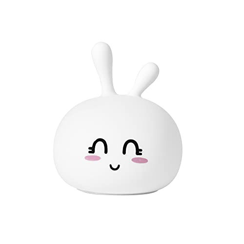 Cute Cartoon Rabbit Silicone Night Light Silicone LED Night Lamp Rabbit USB Rechargeable Led Bedroom Night Lamp Silicone Bedside Lamp for Home Bedroom Bedside Living Room Rabbit