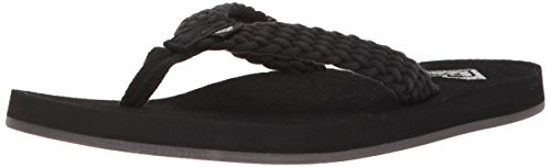 Roxy Women's Porto Sandal Flip-Flop, Black, 7 M US