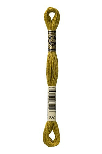 Bulk Buy: DMC Thread Six Strand Embroidery Cotton 8.7 Yards Golden Olive 117-832 (12-Pack)