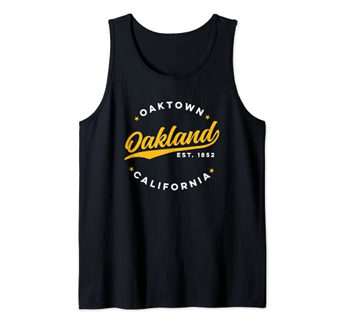 Vintage Oakland California Oaktown USA Love Orange White Tank Top Vintage Oakland California Oaktown USA Love Orange White Tank Top