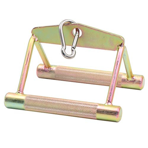 Greententljs Gym Double D Row Handle Tricep Bar LAT Pulldown Weight Machine Attachment Home Equipment Workout Accessories for Fitness Training -Colorful V Handles-