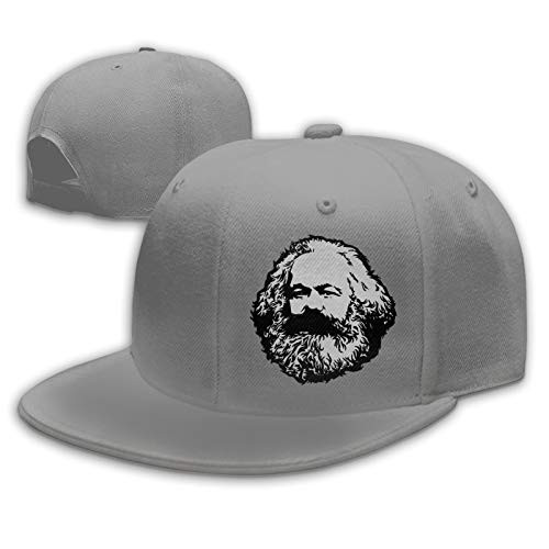 Ali Yee Karl Marx Baseball Cap Outdoor Unisex Leisure Adjustable Hat Father Truck Driver Gray