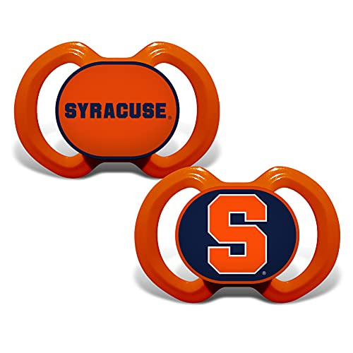 MasterPieces Baby Fanatic NCAA Syracuse Orange 2-Pack Pacifiers- One Size- Team Color MasterPieces Baby Fanatic NCAA Syracuse Orange 2-Pack Pacifiers- One Size- Team Color