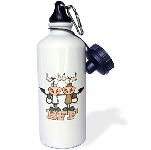 3dRose Cute Easter Froggy Frog with Egg Basket Sports Water Bottle- 21 oz- White