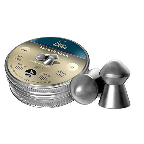 Haendler  and  Natermann H and N Baracuda Domed Airgun Pellets .177 Caliber / 10.65 Grains -500 Count-