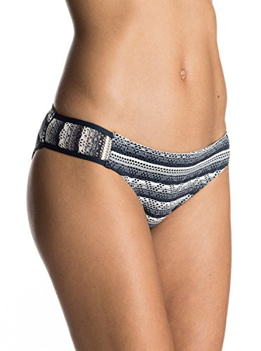 Roxy Women's Tribal Maze 70's Bikini Bottom- Marshmallow- M