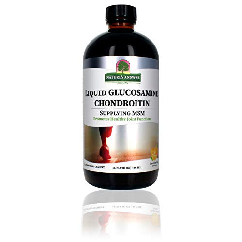 Nature's Answer Liquid Glucosamine Chondroitin | Dietary Supplement | Natural Orange Flavor | Supports Joint Health- 16oz Nature's Answer Liquid Glucosamine Chondroitin | Dietary Supplement | Natural Orange Flavor | Supports Joint Health- 16oz