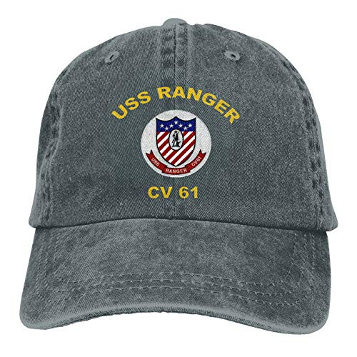 WENNUAN Cv-61 USS Ranger T-Shirt Unisex Adult Cap Adjustable Cowboys Hats Baseball Cap Deep Heather