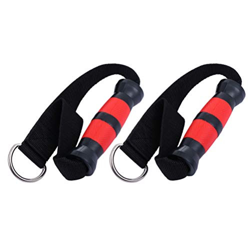 BESPORTBLE 2Pcs Exercise Handle Grip Workout Strap Attachment Exercise Handles for Cable Machines and Resistance Bands Colorful