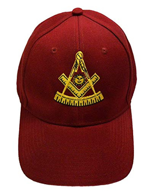 Buy Caps and Hats Mason Hat Maroon Masonic Baseball Cap Past Master Freemason Mens Buy Caps and Hats Mason Hat Maroon Masonic Baseball Cap Past Master Freemason Mens