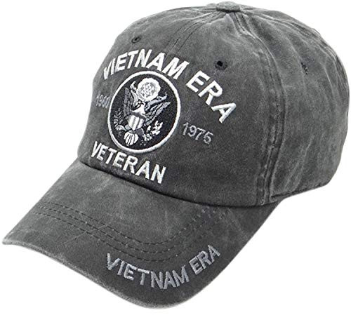 Vietnam ERA Veteran Cap Gray Cotton Military Dad Hat for Men Army Navy Air Force Marine Vietnam ERA Veteran Cap Gray Cotton Military Dad Hat for Men Army Navy Air Force Marine