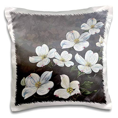 3dRose Painting of Dogwood Tree Branch - Pillow Cases -pc_343667_1-