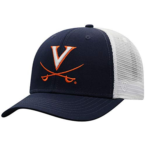 Top of the World Virginia Cavaliers Men's Top of the World BB Trucker Hat Team Color Primary Icon- Adjustable Top of the World Virginia Cavaliers Men's Top of the World BB Trucker Hat Team Color Primary Icon- Adjustable