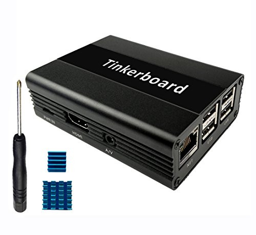 EleDuino Tinker Board Case Aluminum with heatsinks Black