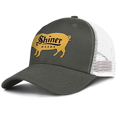 Mens Baseball Cap Shiner-Bock- Classic Adjustable Trucker Hat