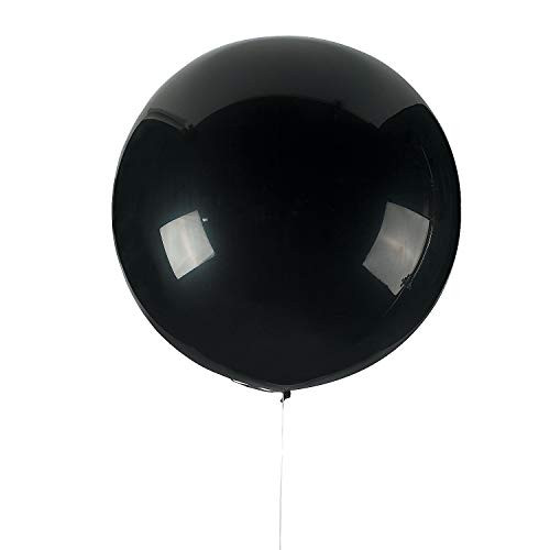 Fun Express - Jumbo Latex Balloon - Black - 36inch - Party Decor - Balloons - Latex Balloons - 2 Pieces