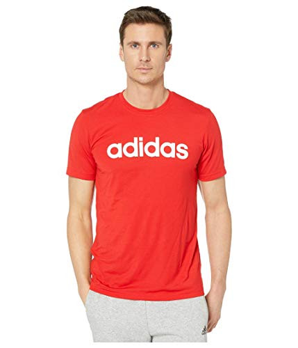 adidas Men's Designed 2 Move Clima Soft Logo Tee Scarlet/White X-Large